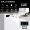 Equator18"Built in Dishwasher 10 place Wine Rack 8 Wash Sensor Wash Delay1/2Load 110V E-Star ADA in White view 4