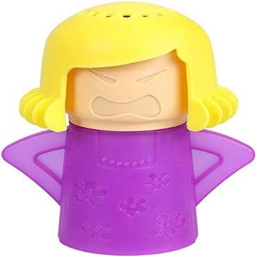"Angry Mom Vinegar-Water Microwave Steam Cleaner" - Cleaning solution designed to disinfect and effectively clean the kitchen microwave oven. The user-friendly equipment quickly removes even the toughest built-up grime in just minutes (Purple)