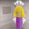 "Angry Mom Vinegar-Water Microwave Steam Cleaner" - Cleaning solution designed to disinfect and effectively clean the kitchen microwave oven. The user-friendly equipment quickly removes even the toughest built-up grime in just minutes (Purple) view 2