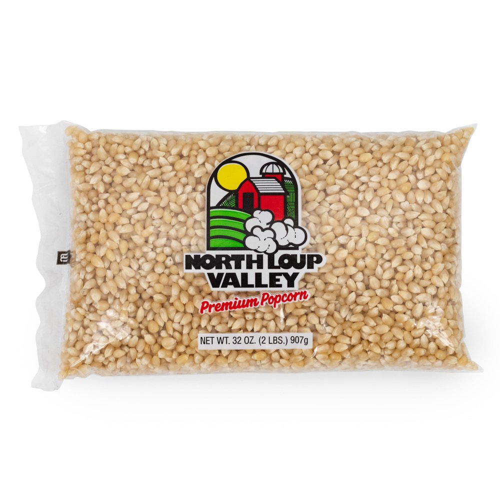 Popcorn County USA | White Un-Popped Popcorn | Pops with Fewer Hulls | Non GMO and Gluten Free | Movie Night Snack | Made in Nebraska | 2 lb Bag (3 Pack, White)