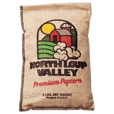 Popcorn County USA | Burlap Bag Yellow Un-Popped Popcorn | Movie Night Snack | Non GMO and Gluten Free | Made in Nebraska | 2 lb Bag (10 Pack, Yellow)
