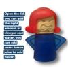 "Angry Mom Vinegar-Water Microwave Steam Cleaner" - Cleaning solution designed to disinfect and effectively clean the kitchen microwave oven. The user-friendly equipment quickly removes even the toughest built-up grime in just minutes (Blue) view 4