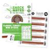The New Primal Snack Mates Turkey Sticks, Gluten Free Healthy Snacks for Kids, Low Sugar High Protein Back to School Snacks, Mini Paleo Jerky Meat Stick, 7g Protein, 45 Calories, 10 Pack view 1