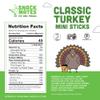 The New Primal Snack Mates Turkey Sticks, Gluten Free Healthy Snacks for Kids, Low Sugar High Protein Back to School Snacks, Mini Paleo Jerky Meat Stick, 7g Protein, 45 Calories, 10 Pack view 2
