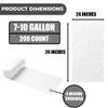 710 Gallon Clear Trash Bags (200 Count)  Small Kitchens, Bathrooms, Offices and Breakrooms 6-micron disposable liners; Leak-Resistant Wastebasket Bags for Home and Light Commercial Use view 2