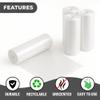 710 Gallon Clear Trash Bags (200 Count)  Small Kitchens, Bathrooms, Offices and Breakrooms 6-micron disposable liners; Leak-Resistant Wastebasket Bags for Home and Light Commercial Use view 4