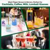 Chunspak 5.75 Inch Disposable Short Gold Paper Straws & Stirrers, Sipping Stir Sticks (500 Counts) - for Cocktail, Short Drinks, Wedding, Party, Bars, Restaurants view 4