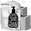 Yexiya 200 Pcs Paper Guest Towels Disposable Hand Towels Bathroom Guest Napkins Disposable Decorative Bathroom Napkins for Powder Room Wedding Holiday Birthday Baby Bridal Shower (Black Marble) view 1