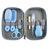 8 in 1 Infants Infant Grooming Kit, with Hair Brush Nail Clipper Nose Cleaner Finger Toothbrush Scissor Newborn Care Keep healthe and Cleanse Newborn(Blue) view 1