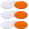 RHUI Case for Contact Lens, Travel Daily Use 3 Pack Orange view 1