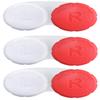 RHUI Cases for Contact Lens, Travel Daily Use 3 Pack Red view 1