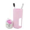 Anime Toothbrush Case Portable Toothbrush Cup Kit Pop Cartoon Custom Cute Toothbrush Holder Womens Kawaii Toothbrush kit (Pink) view 1