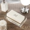 AMERICAN HOMESTEAD Disposable Hand Towels - Silver Monogrammed Guest Napkins - Linen-Like Bathroom Paper Towels for Guests - Perfect Wedding and Party Napkins - 25 Count (Silver C) view 4