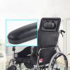 1 Pair Universal Wheelchair Armrest PU Leather Sponge Padded Arm Pads Replacement with Screws Office Chair Elbow Pillow Cover Cushion Pad (10.63 inch) view 2
