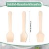 1500 Pcs Bulk Mini Wooden Spoons, 3.75 Inch Small Wooden Spoons Tasting Spoons Disposable Spoons for Birthday Wedding Parties, Ice Cream, Yogurt, Cake, Dessert view 2