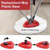 Spin Mop Handle,Head,Base Replacement Compatible with Easywring Microfiber Spin Mop - Replace 30-58in Stick/Pole+5Head Refill+1Base for Easy Wring Spinning Mop Only 1Tank System view 4