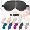 20 Pieces Silk Sleep Eye Mask with Elastic Strap Soft Sleeping Mask Eye Cover Satin Blindfold for Women Men Kids Sleeping Travel Eye Shades Including 2 Pieces of Black Bags(Multicolored) view 2