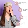 20 Pieces Silk Sleep Eye Mask with Elastic Strap Soft Sleeping Mask Eye Cover Satin Blindfold for Women Men Kids Sleeping Travel Eye Shades Including 2 Pieces of Black Bags(Multicolored) view 3