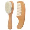 Sperrins Baby Hair Brush and Comb Set for Newborns & Toddlers,Natural Soft Goat Bristles and Wooden Handle, Gently Grooms Baby's Hair view 1