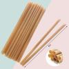 300pcs Sugarcane Straws 8 Inch Compostable Biodegradable Eco-Friendly Drinking Straws Plasticless Sturdy Smoothie Straws Not Foggy Packed by 100 Count per box(3 packs) view 2