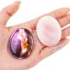 2 Pcs Thumb Worry Stones for Anxiety Chakra Stones Pink Crystal Amethyst Healing Crystal Chakra Meditation Gift view 2