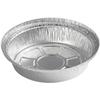 VeZee 9 Inch Round Aluminum Foil Pan With Dome Lid Disposable Take Out Food Containers, Roasting, Baking and Gas Oven Safe : Set of 100 view 4