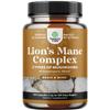 Advanced Lion's Mane Mushroom Supplement - Lions Mane Supplement Capsules with Reishi, Chaga, Maitake & Shiitake for Brain Health Memory Support & Focus - Nootropic for Mental Clarity - 120 Caps view 1