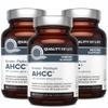 Quality of Life AHCC Kinoko Platinum 750 mg  Premium Immune Support Supplement, Pack of 3-60 Count Bottles view 1