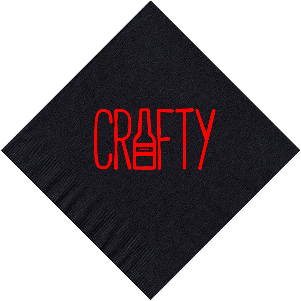 500 Printed Personalized Beverage Cocktail Party Napkins with Custom Logo