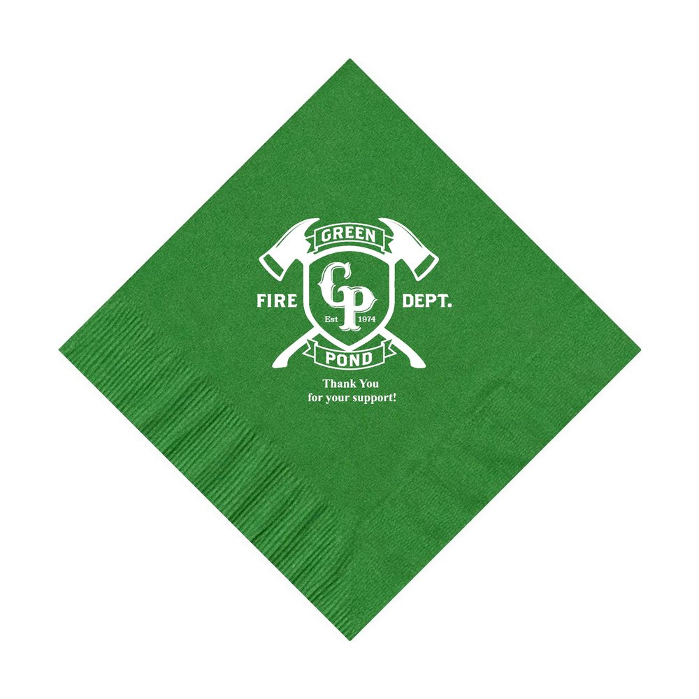 200 Printed Personalized Beverage Cocktail Party Napkins with Custom Logo