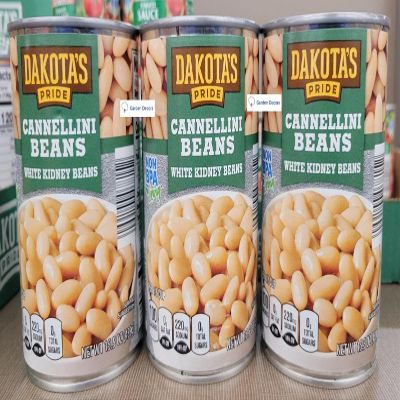 Dakota's Pride Cannellini White Kidney Beans 15.5oz 439g (Three Cans)