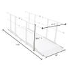 10' L Silver Spring Folding Aluminum Mobility Ramp with Dual Handrails, 850 lb. Capacity, 2" Siderails, Textured Traction, Scooter or Wheelchair Access view 4