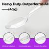 [100 Count] Clear Plastic Spoons Heavy Duty Disposable Spoon Reusable Bulk Plastic Utensils Sturdy Cutlery Set Durable Plasticware Silverware for Party,Every Day Use,Picnic,Camping,Wedding,Barbecues view 3