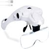 2 Pack 4X Magnifying Glass with 36 Adjustable LED Lights and Hands Free Headband Magnifying Glass view 1