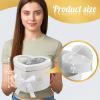 Nuanchu 2 Pcs Valentines Day Heart Shaped Flower Box with Transparent Window Paper Floral Boxes with Lids Ribbons Double Layers Rotating Gift Box for Arrangements, 9.1 x 7.9 x 6.5 Inch(White) view 2