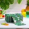 200 Pcs Tropical Palm Leaf Guest Napkins 3 Ply Disposable Paper Hawaiian Luau Green Leaves Decorative Napkins for Bathroom Hawaiian Party Tropical Summer Spring Tea Party Bridal Decorative Towels view 4