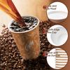 JOYEUX 100 Pack -12 oz Disposable Coffee Cups with Lids, Thickened Coffee Paper Cups -To Go Hot Cups for Party, Beverages, Tea, Hot Chocolate,Water, Juice view 3