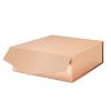 MALICPLUS Gift Box with Lid 9x9x3.4 Inches, Rose Gold Bridesmaid Proposal Box with Magnetic Closure for All Occasion (Glossy Rose Gold) view 1