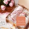 MALICPLUS Gift Box with Lid 9x9x3.4 Inches, Rose Gold Bridesmaid Proposal Box with Magnetic Closure for All Occasion (Glossy Rose Gold) view 4