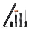 3-in-1 Cigar Punch Multitool Tool Set with Cigar Punch Cigar Draw Enhancer Cutter and Twin Nubber(Black) view 1