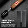 3-in-1 Cigar Punch Multitool Tool Set with Cigar Punch Cigar Draw Enhancer Cutter and Twin Nubber(Black) view 2