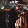 3-in-1 Cigar Punch Multitool Tool Set with Cigar Punch Cigar Draw Enhancer Cutter and Twin Nubber(Black) view 3