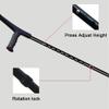 WEBUP 2X Telescopic Forearm Crutches, Folding Walking Cane, Aluminum Elbow Crutches Cane, Seniors Foldable Crutches, Trekking/Travel/Walking (Color : Gray, Size : X1) view 3