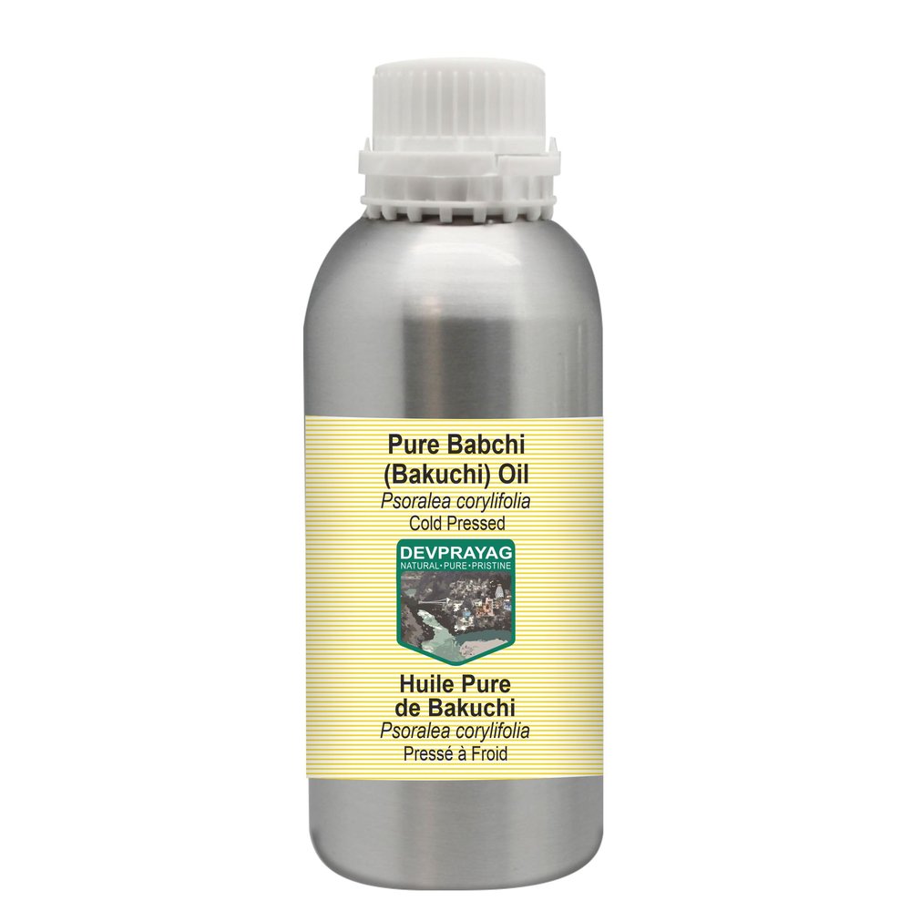 DEVPRAYAG Pure Babchi (Bakuchi) Oil (Psoralea corylifolia) Cold Pressed 1250ml (42 oz)
