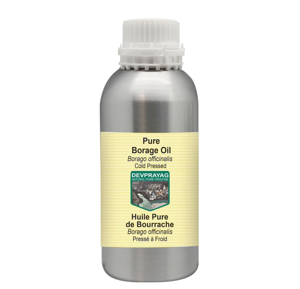 DEVPRAYAG Pure Borage Oil (Borago officinalis) Cold Pressed 1250ml (42 oz)