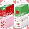 Outus 24 Pcs Strawberry Party Favor Bags Summer Strawberry Gift Bags Cute Strawberry Goodie Candy Paper Bags with Handles for Kids Berry First Birthday Party Supplies Baby Shower Wedding Decoration view 1