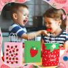 Outus 24 Pcs Strawberry Party Favor Bags Summer Strawberry Gift Bags Cute Strawberry Goodie Candy Paper Bags with Handles for Kids Berry First Birthday Party Supplies Baby Shower Wedding Decoration view 3