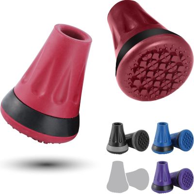 Rehand Cane Tips, Colorful All Terrain Tip for Cane & Crutch, 3/4 Inch Cane Tips Heavy Duty, 3/4'' Rubber Replacement Foot Pad, Walking Cane Tips and Crutch Tips(Pack of 2)