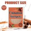 Irenare 600 Pcs Toothpick Cinnamon Wood Flavored Cinnamon Toothpicks Bulk for Adults Disposable Oral Hygiene Teeth Dental Care, 6 Pack view 2