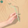 ECO SOUL Straws [200 Count][8.25"] Eco-Friendly Disposable Straws, Cocktail Cold Drink Smoothie Bendable view 3
